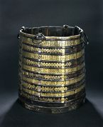 Spanden på Oseberg skibet, der rummede 6-7 æbler.